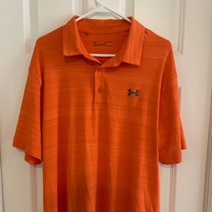 Under Armour S/S Golf Polo Loose Heatgear Orange XL
